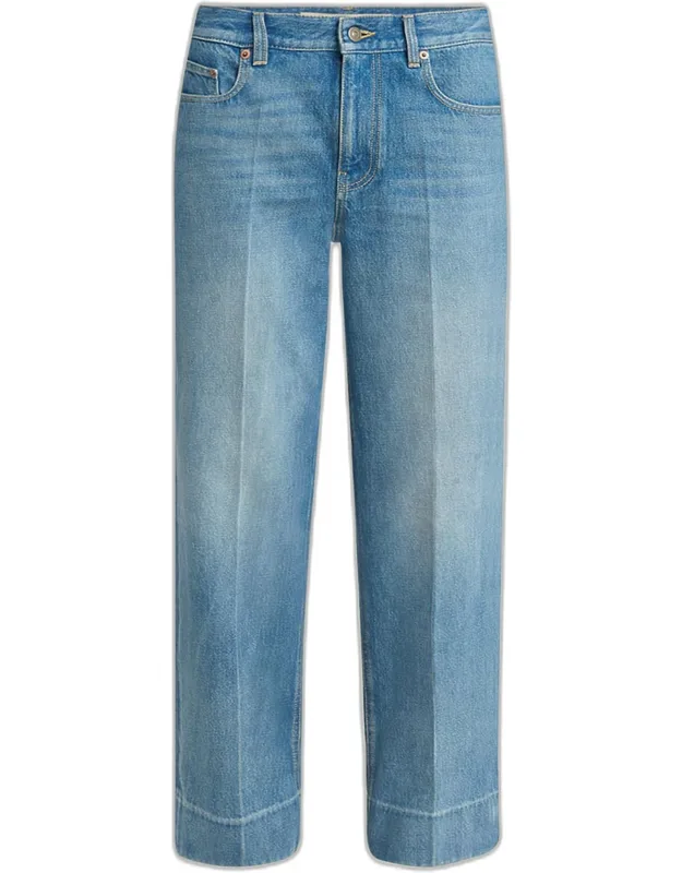 Straight Leg Denim Pants