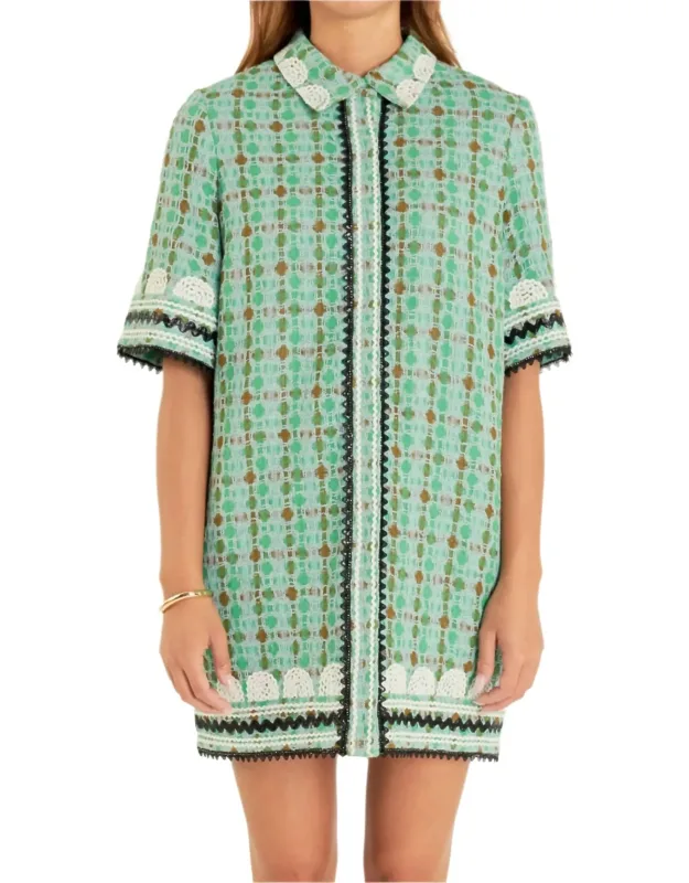 Boucle Shirt Dress