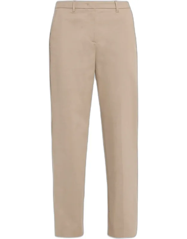 Cotton Straight-leg Trousers