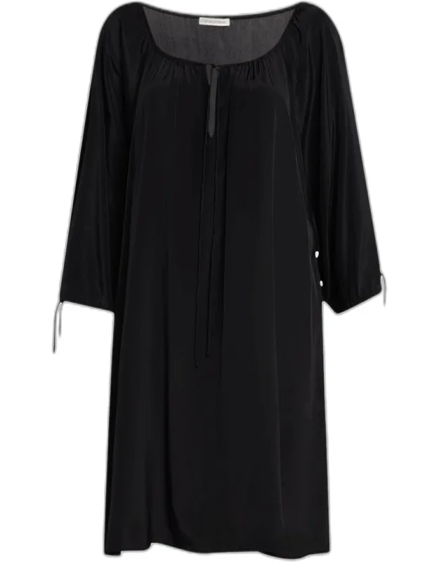 Viscose-silk Shift Dress