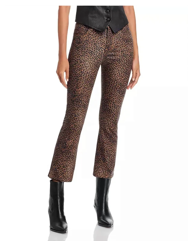 Le Crop Mini Boot Jeans - Relaxed Fit, High-shine Finish