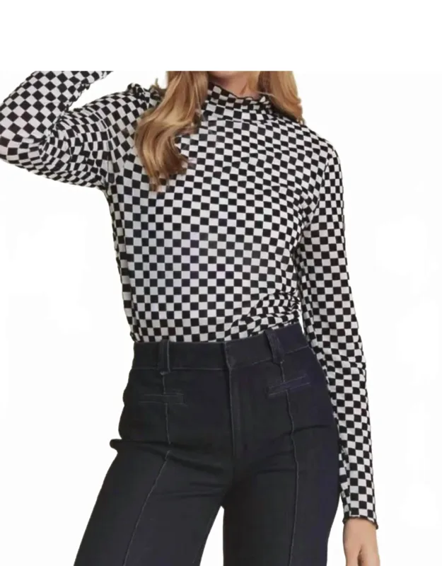 Lillian Checkered Top