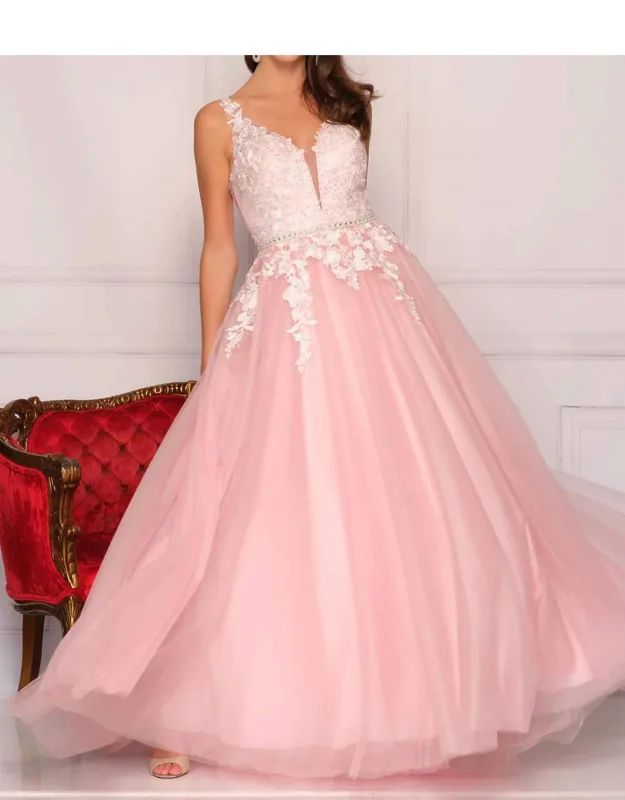 Embroidered Tulle Dress