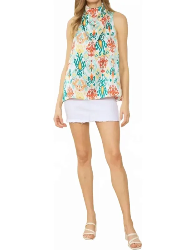 Drape Print Top
