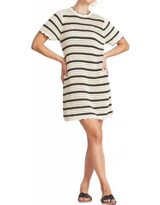Knit Dress In Stripe