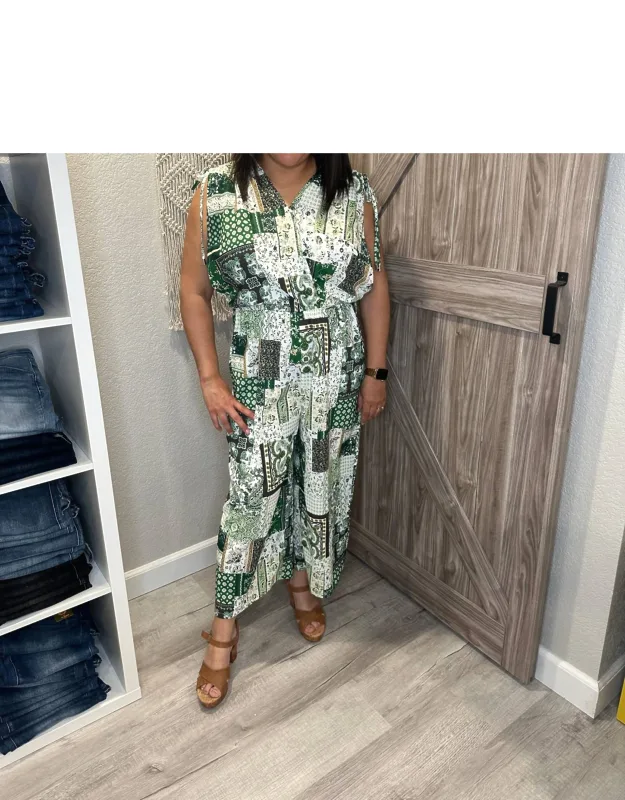 Paisley Print Summer Jumpsuit