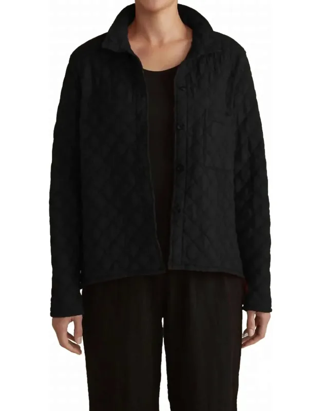 Quilted Parachute Crop Jacket