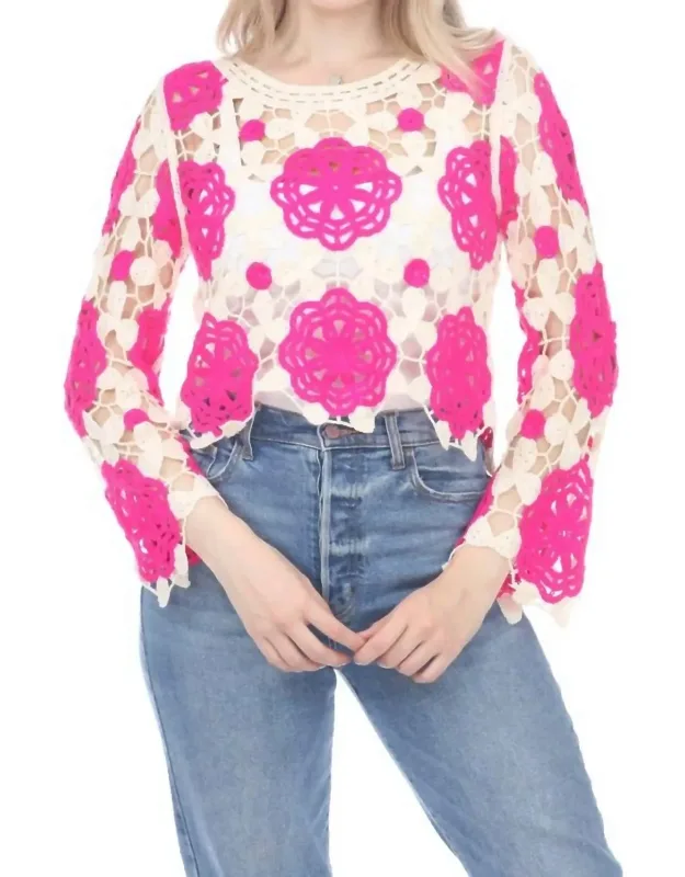 Knit Floral Top