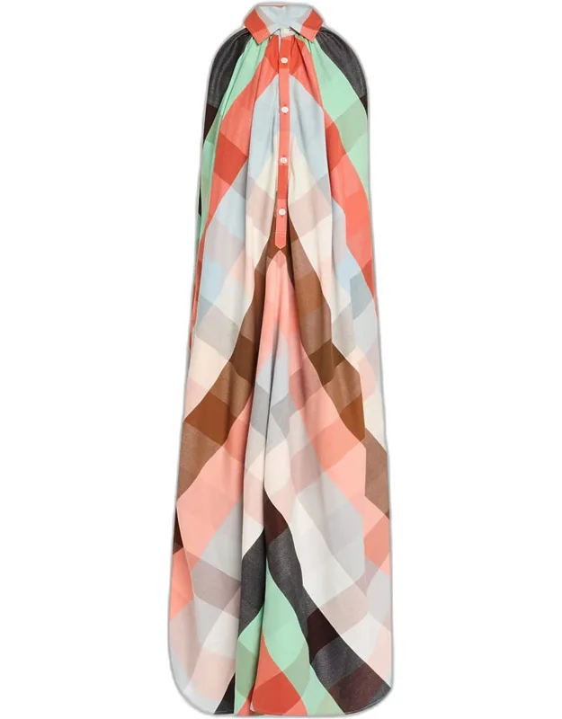 Halter Dress With Collar