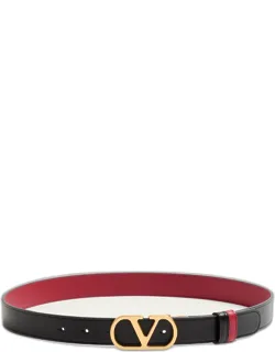 Vlogo Signature Reversible Leather Belt