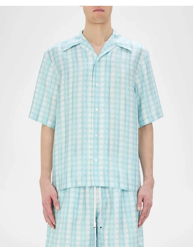 Silk Quad Bowling Shirt