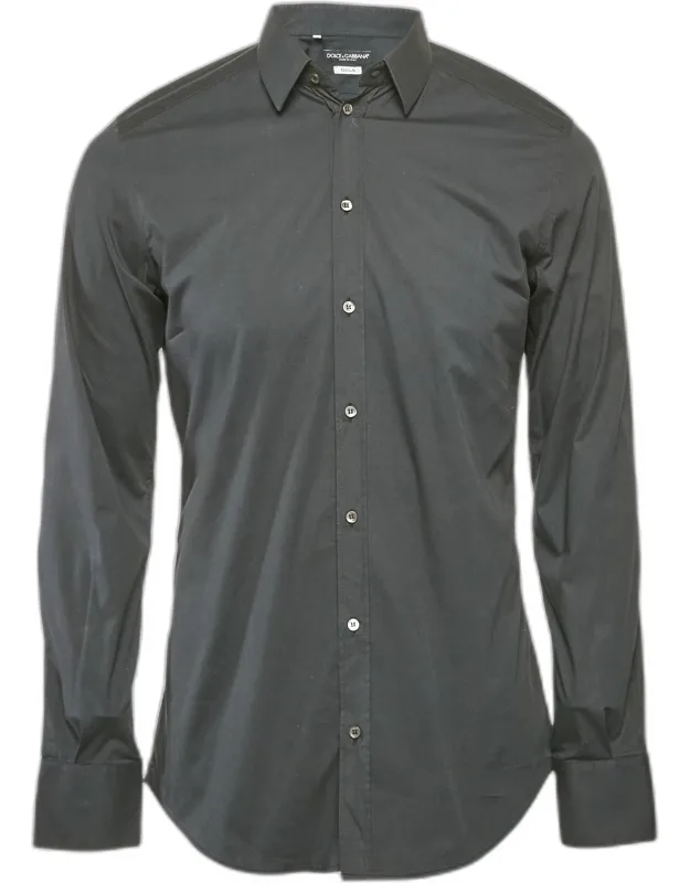 Midnight Blue Cotton Gold Fit Shirt