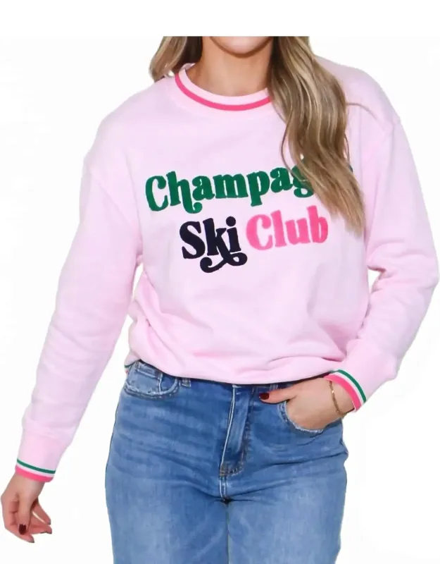 Champagne Ski Club Pullover
