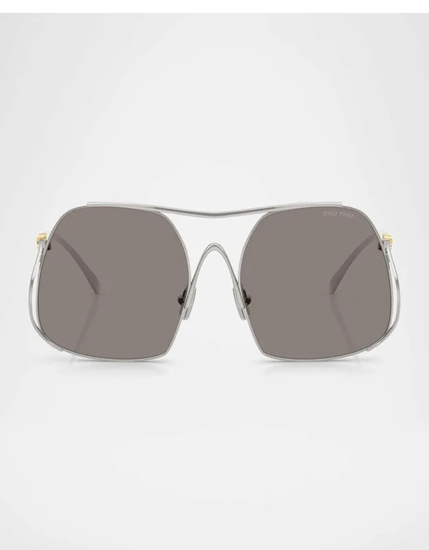 A55s Square Sunglasses With Oversized Lenses And Adjustable Nose Pads