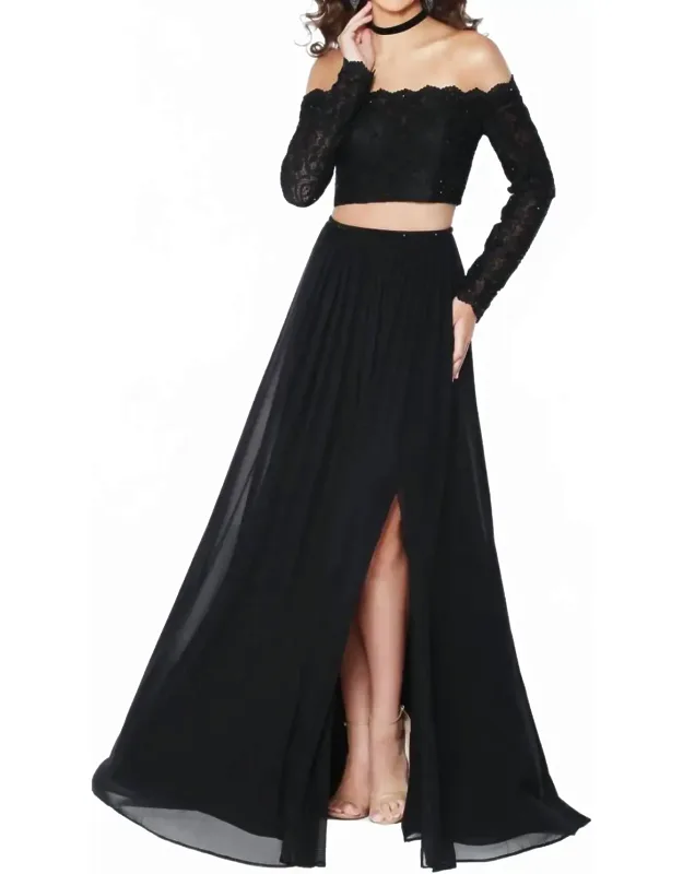 Longsleeve Prom Dress