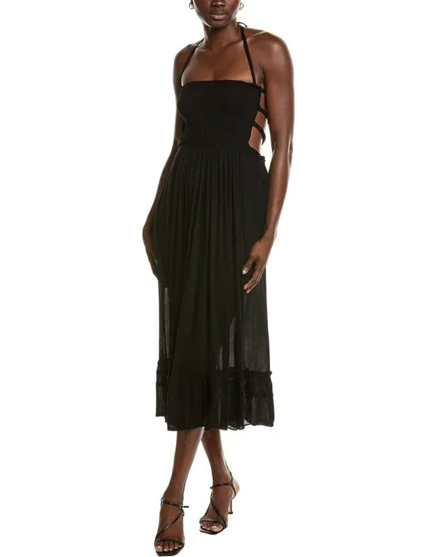 Smocked Bodice Maxi Dress