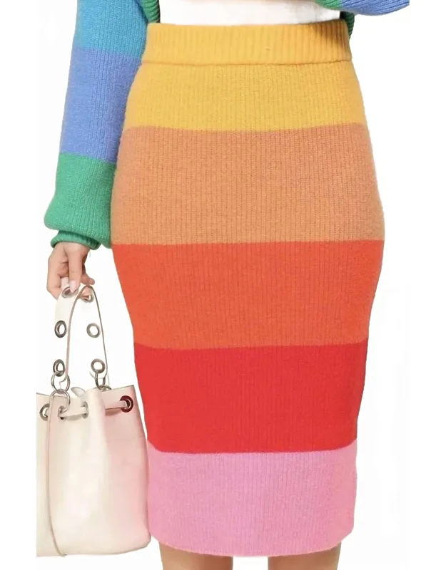 Chunky Rainbow Skirt