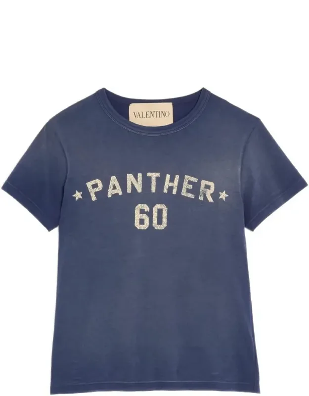Valentino T-shirt With Chez Application, Eco-sustainability, 100% Cotton