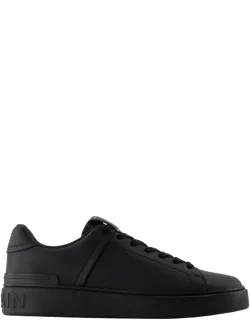 Balmain B-court Sneakers - Smooth Calfskin, True To Size