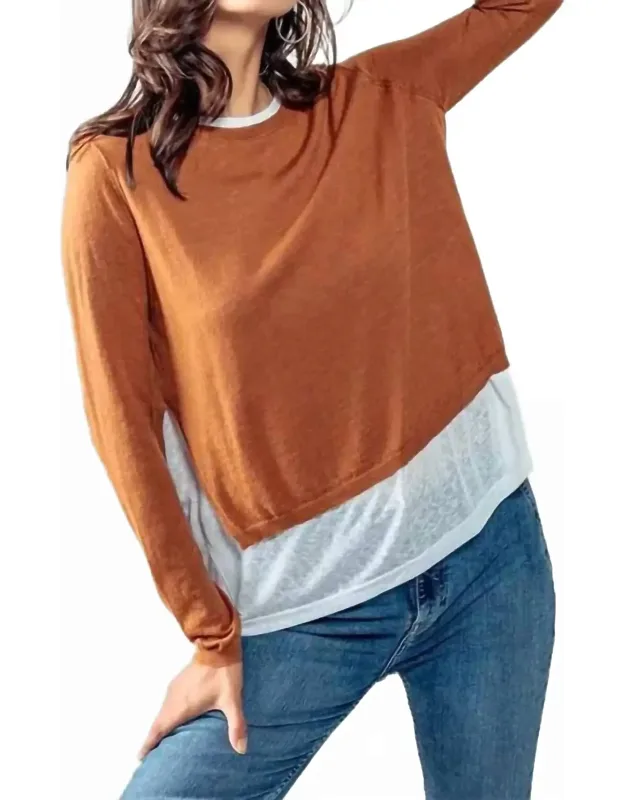 Layered Pullover Sweater