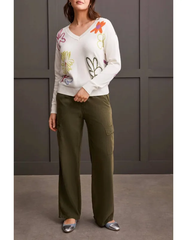 Wide Leg Cargo Jogger Pants