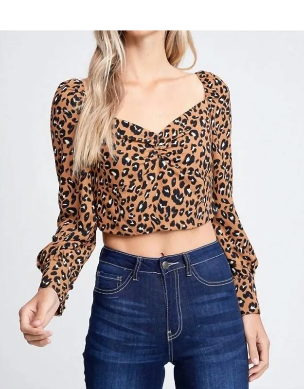 Leopard Crop Top