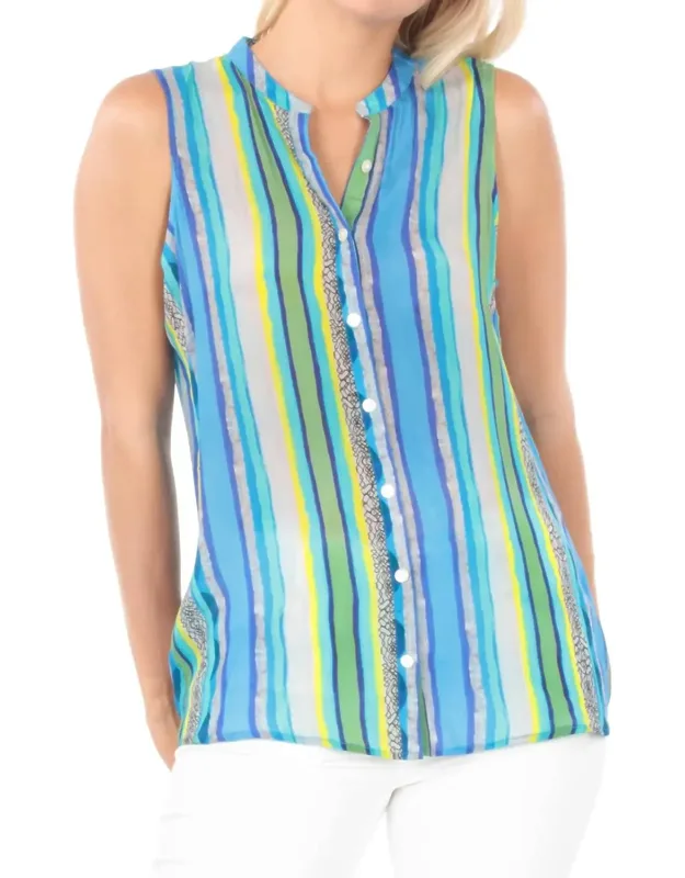Button Up Tank Top With Silky Finish And Easy Wear