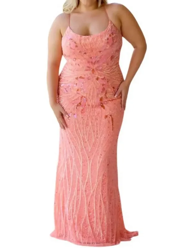 Corset Back Prom Dress