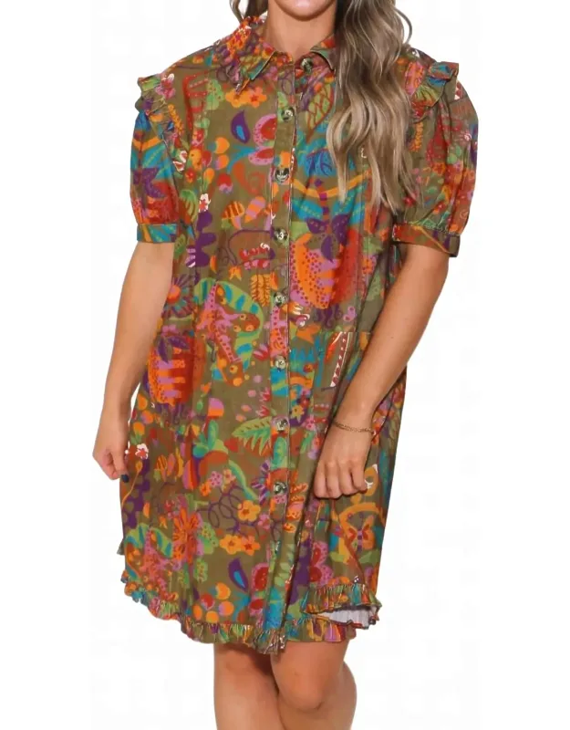 Mod Flair Corduroy Dress