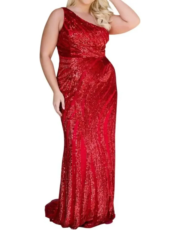 One Shoulder Prom Dress