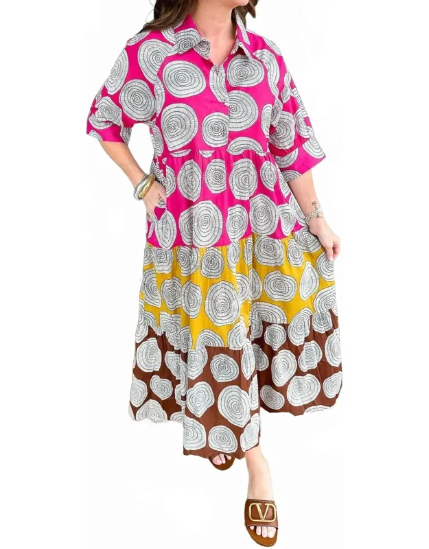 Tiered Spirals Dress
