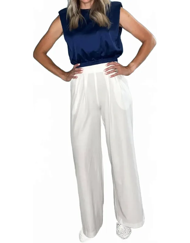 Effortless High Waist Wide Leg Pants