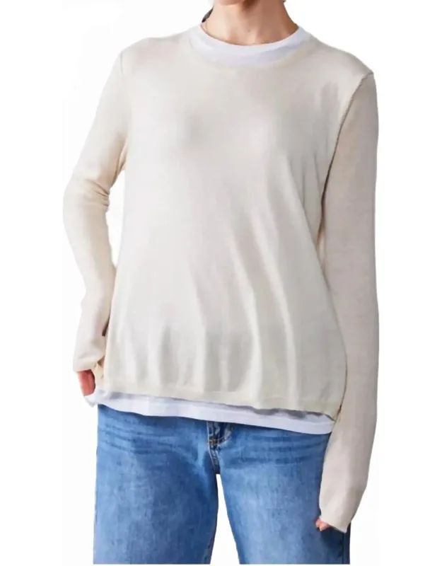 Layered Pullover Sweater