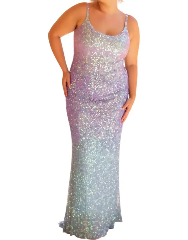 Long Curvy Prom Dress