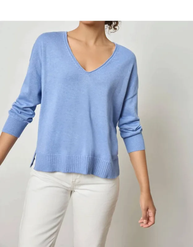 3/4 Sleeve Drop Shoulder Sweater