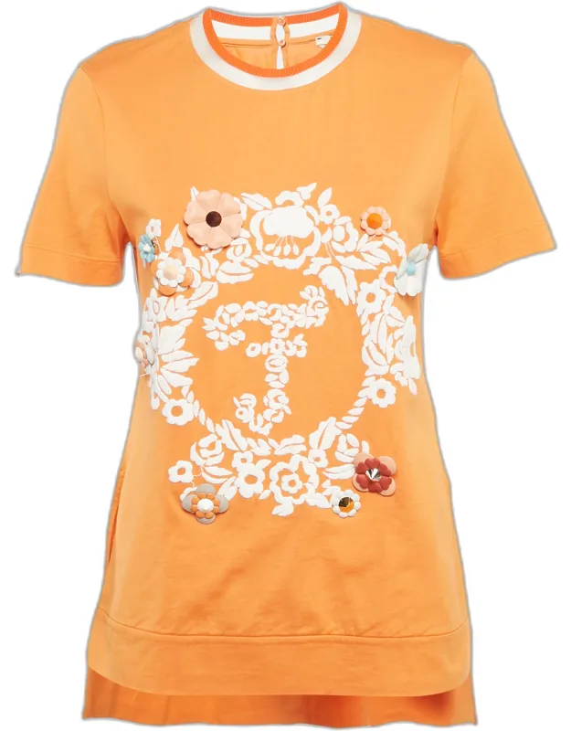 Cotton Flowerland Embroidered T-shirt
