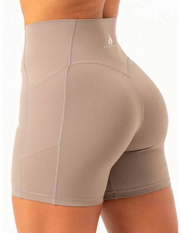 Ryderwear Nkd Pocket Shorts - High And Supportive Fold Over Waistband, Contoured Back Waistband