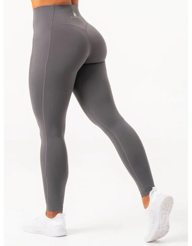 Nkd Pocket Leggings - High And Supportive Fold Over Waistband, Contoured Back Waistband