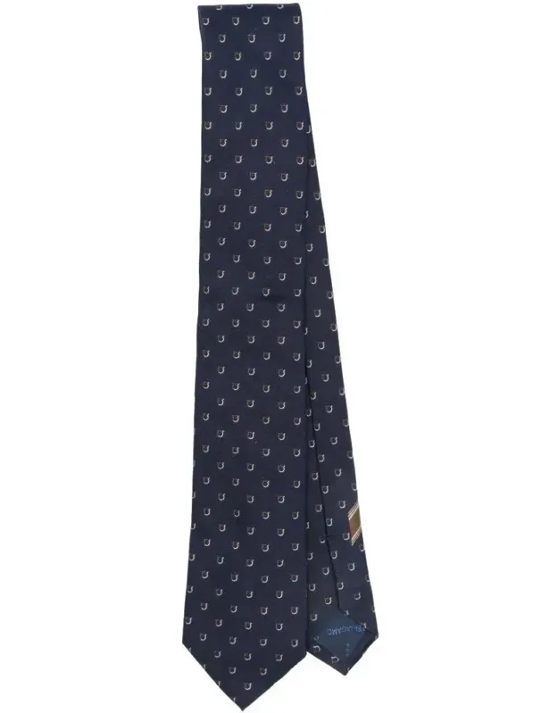Alaska Gancini Print Silk Tie