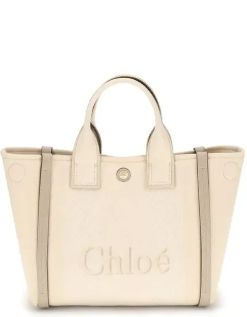 Chloé Tote Carry Bag With Magnetic Button Adjustments And Removable Shoulder Strap