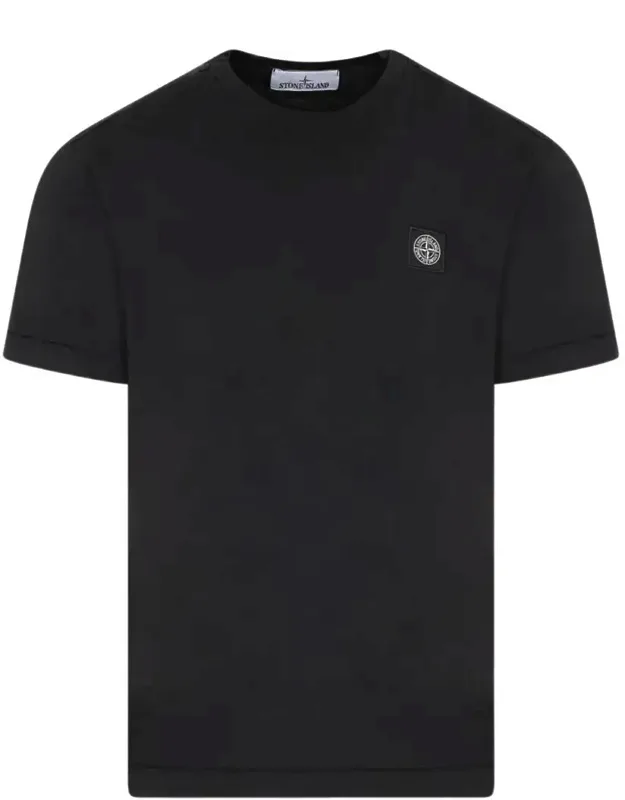 Slim Fit Cotton Jersey T-shirt With Compass Patch