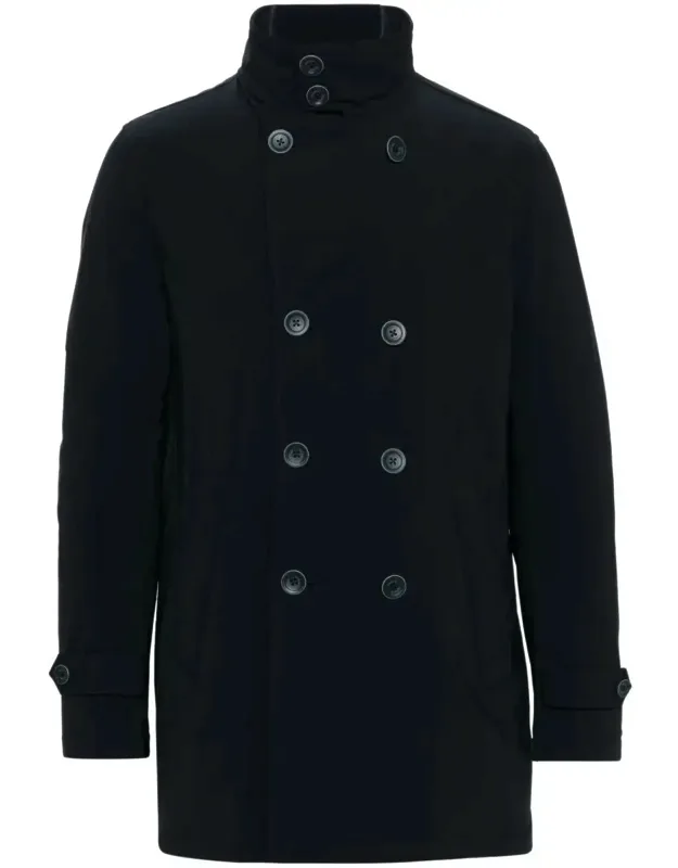 Double-breasted Nylon Down Jacket