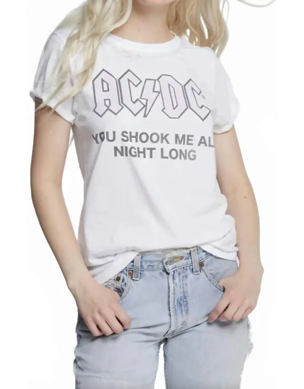 Shook Me All Night Long Top