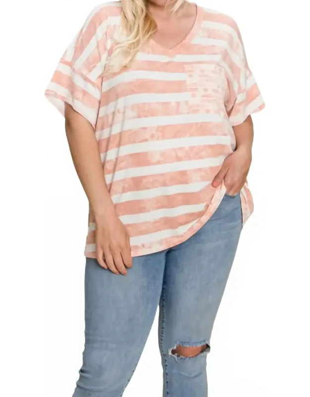 Striped Pocket Top