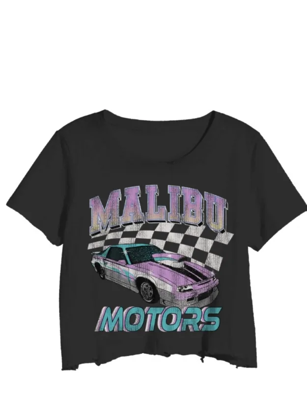 Malibu Motors Cropped Top