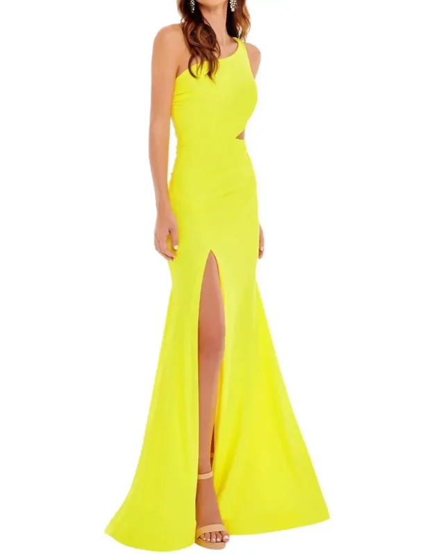 Cut Out Side Prom Dress