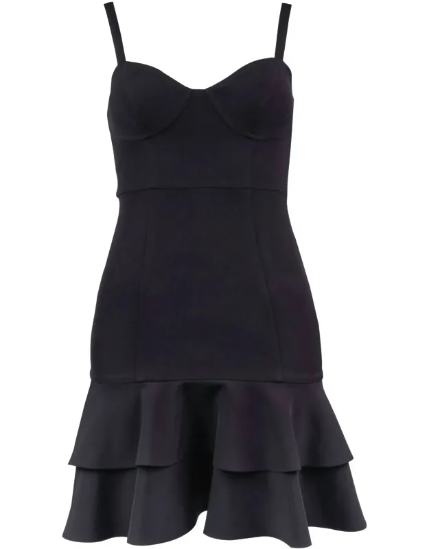 Topstitch Mini Dress