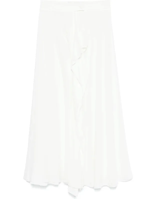 Draped Midi Skirt