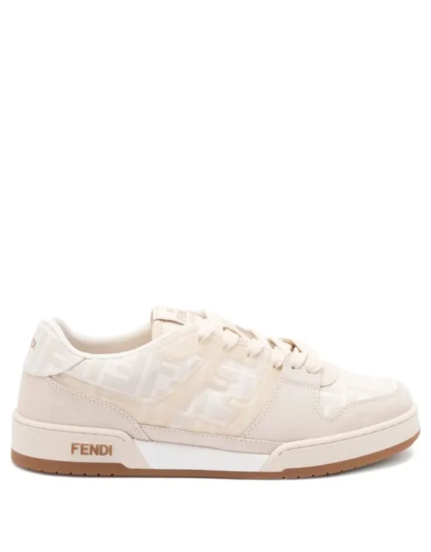 Ff Jacquard And Suede Match Sneakers