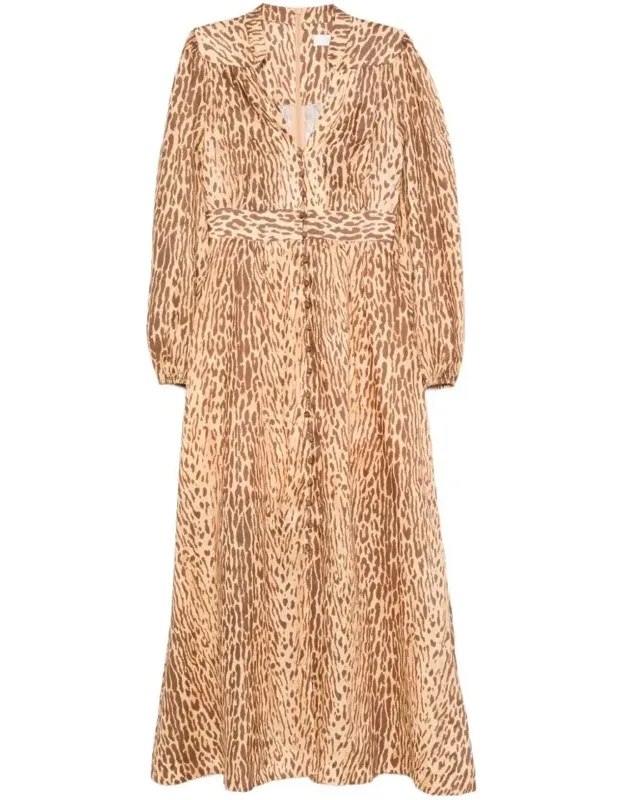 Cascadian Plunge Midi Dress